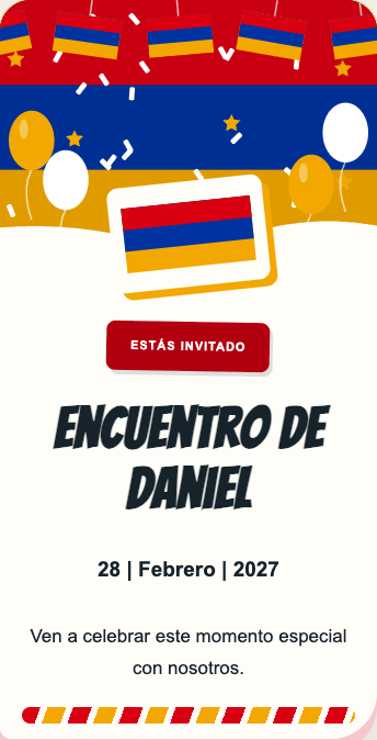 Invitación Armenia
