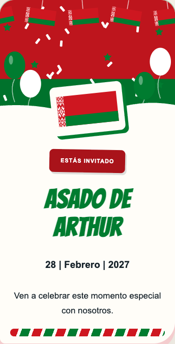 Invitación Bielorrusia