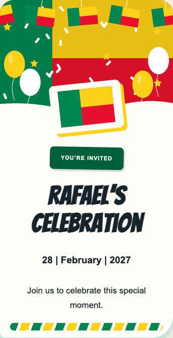 Benin Invitation