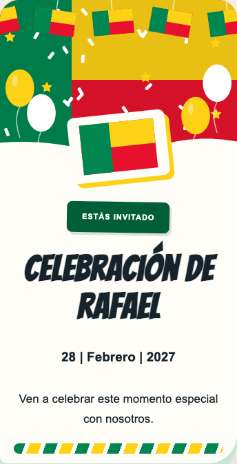 Invitación Benín