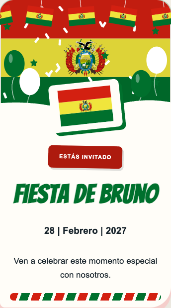 Invitación Bolivia