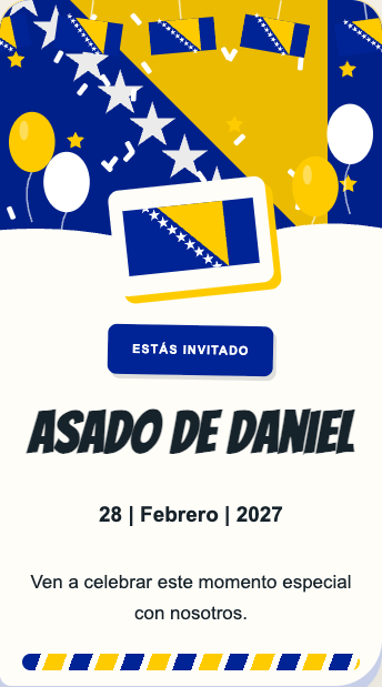 Invitación Bosnia y Herzegovina