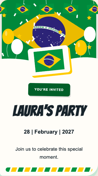 Brazil Invitation