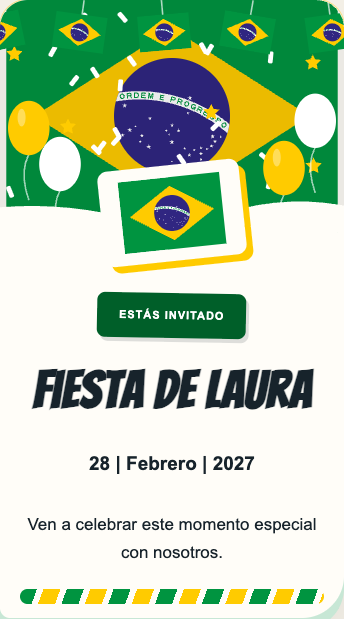 Invitación Brasil