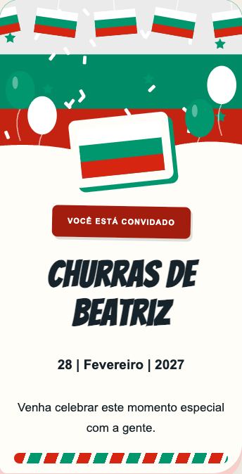 Convite Bulgária
