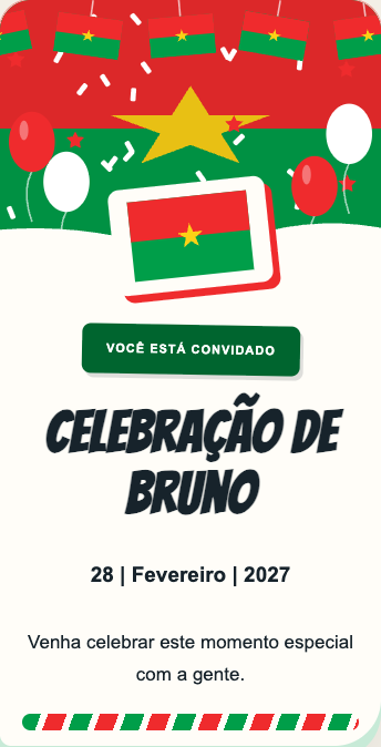 Convite Burkina Faso