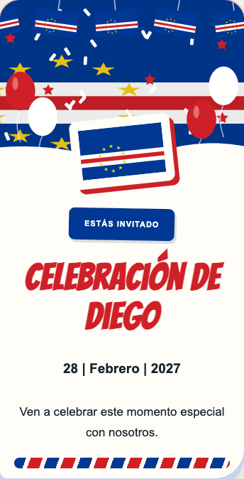 Invitación Cabo Verde