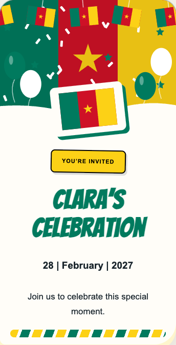 Cameroon Invitation