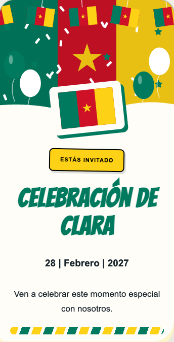 Invitación Camerún