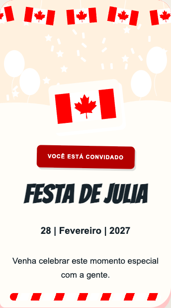 Convite Canadá