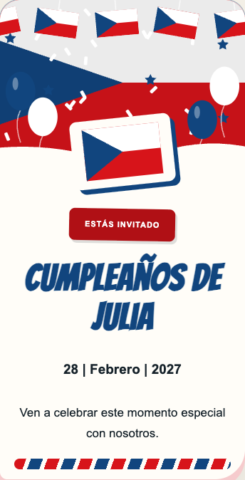 Invitación Chequia
