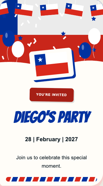 Chile Invitation