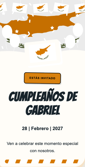 Invitación Chipre