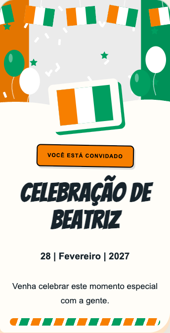 Convite Costa do Marfim