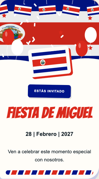 Invitación Costa Rica