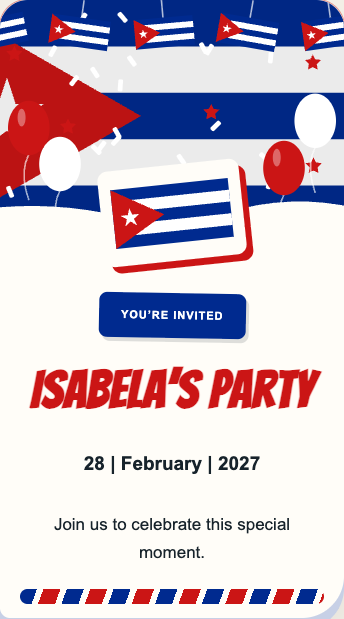 Cuba Invitation