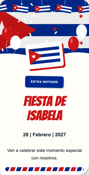 Invitación Cuba