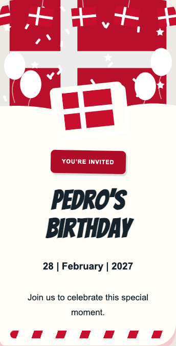 Denmark Invitation