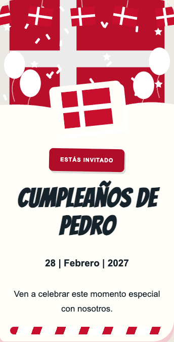 Invitación Dinamarca