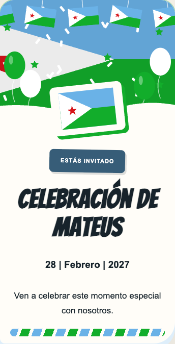 Invitación Yibuti