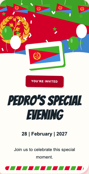 Eritrea Invitation