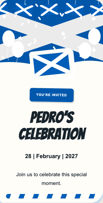 Scotland Invitation