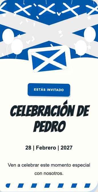 Invitación Escocia