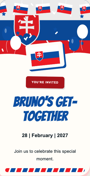 Slovakia Invitation