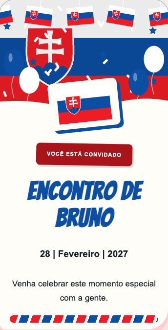 Convite Eslováquia