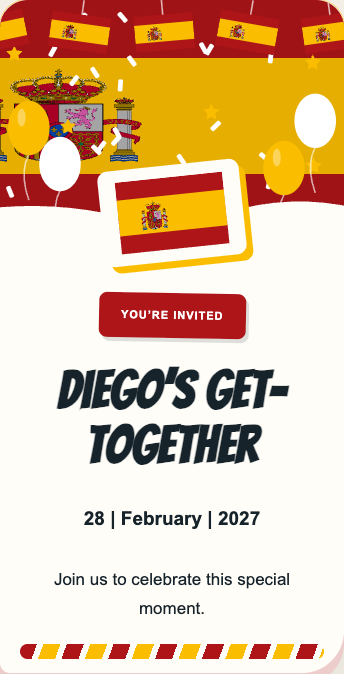 Spain Invitation
