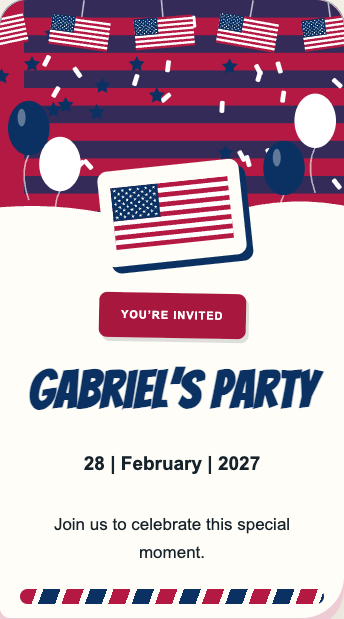 United States Invitation