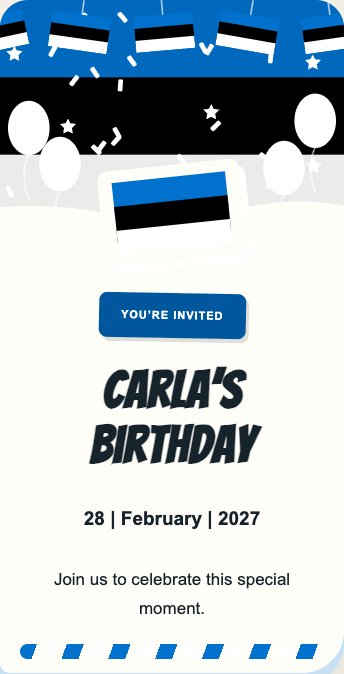 Estonia Invitation