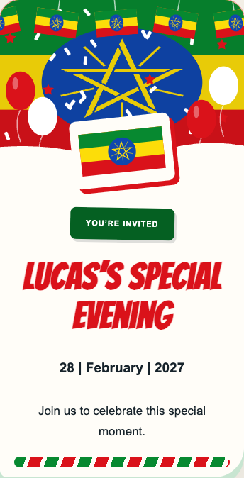 Ethiopia Invitation