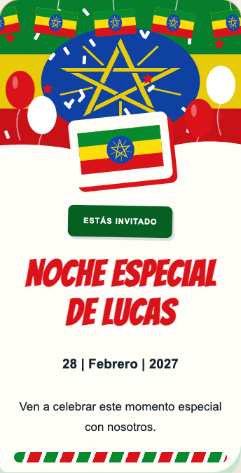 Invitación Etiopía