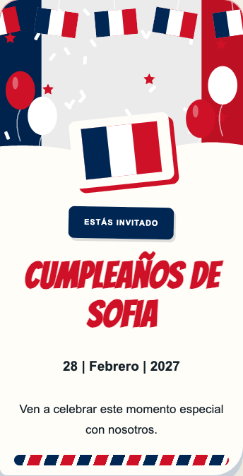 Invitación Francia