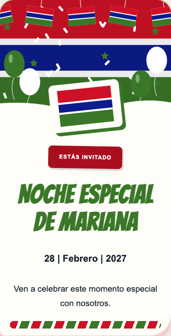 Invitación Gambia
