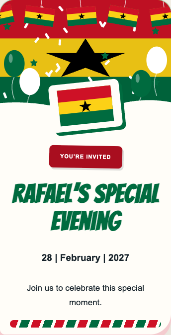 Ghana Invitation