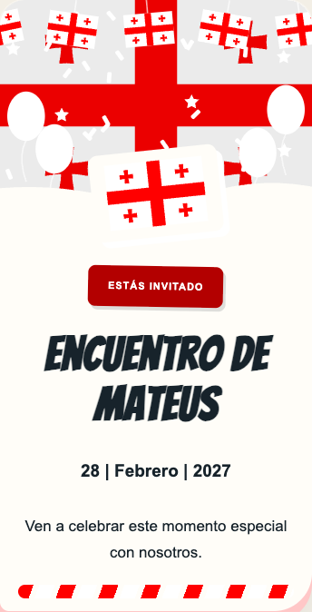Invitación Georgia