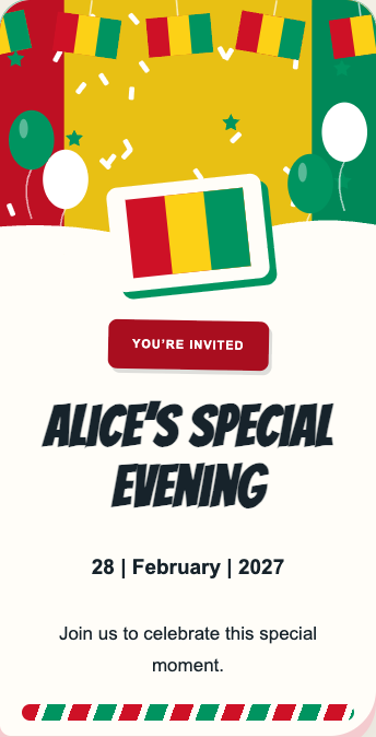 Guinea Invitation