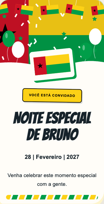 Convite Guiné-Bissau