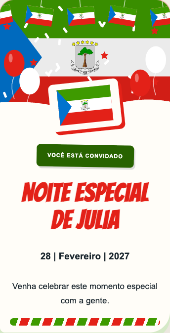 Convite Guiné Equatorial