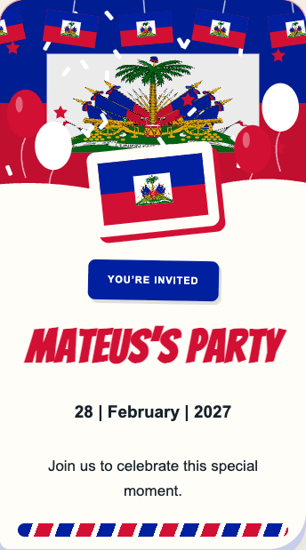 Haiti Invitation