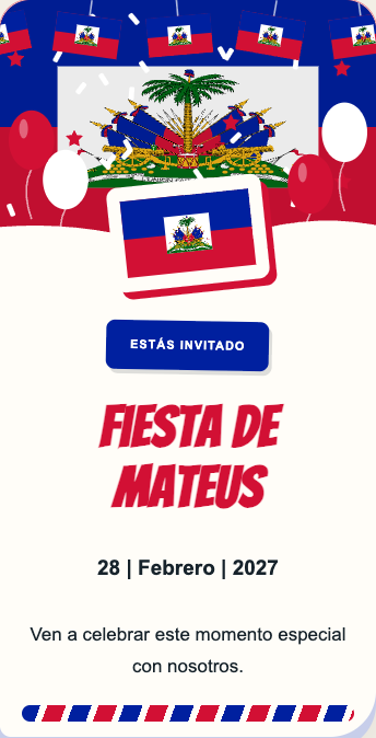 Invitación Haití