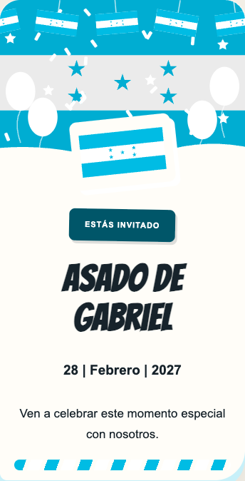Invitación Honduras