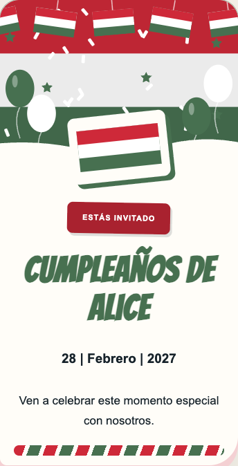 Invitación Hungría