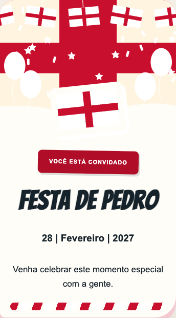 Convite Inglaterra