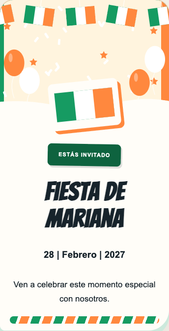 Invitación Irlanda
