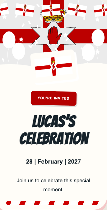 Northern Ireland Invitation