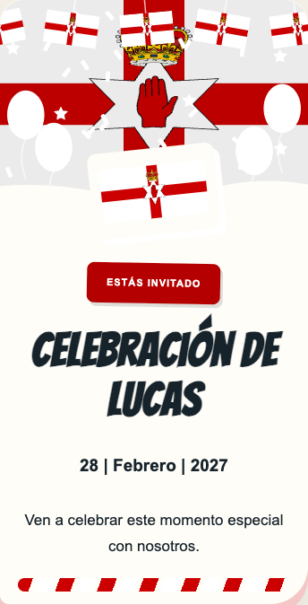Invitación Irlanda del Norte