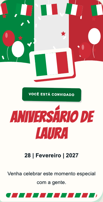 Convite Itália